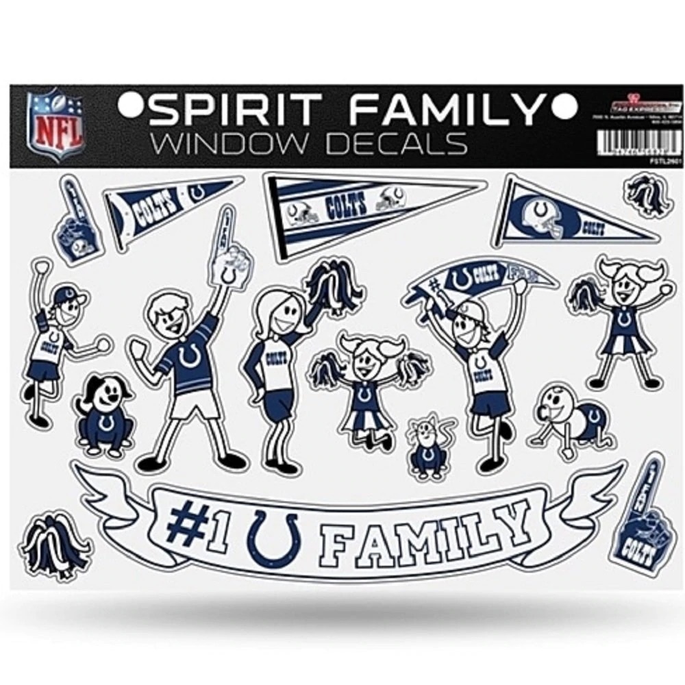 NFL Indianapolis Colts Football Spirit Family Car decal stickers 🏈🏈🏈🏈✨NEW